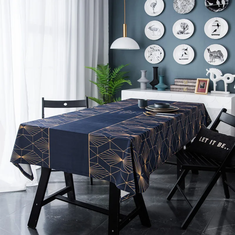 

Banquet Tablecloth Party Luxury Dining Spandex Table Cover Buffet Home Oilproof Table Blanket Overlay Tocador Mueble Home Eg50zb