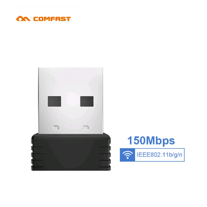 Мини USB Wifi адаптер 802.11n 1 дешевый 50 Мбит/с беспроводной приемник ключ MT7601 сетевая