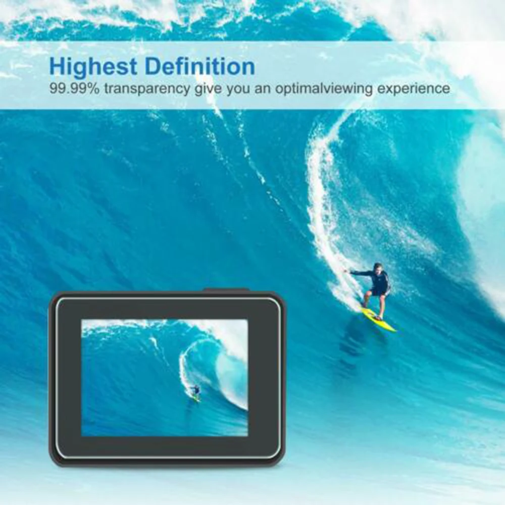 Новая усовершенствованная закаленная Защита экрана для GoPro Hero 7 6 5 2018 обновленная