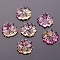 10pcs 15mm round flower shape crystal glass loose crafts beads for jewelry making diy crafts