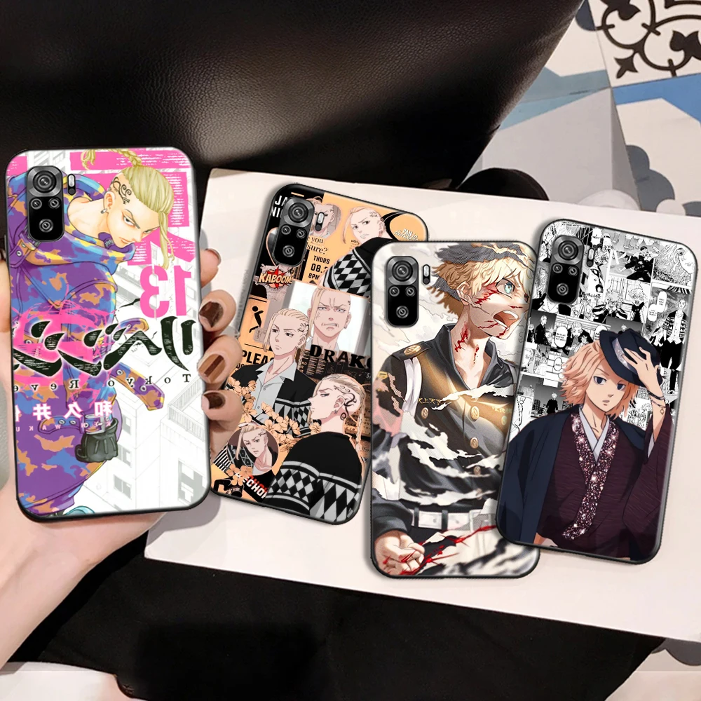 Anime Tokyo Revenger Phone Case For Xiaomi Redmi Note 10S 9S Note 9 Pro Funda Back Cover Soft TPU Carcasa Japan Cartoon Hinata