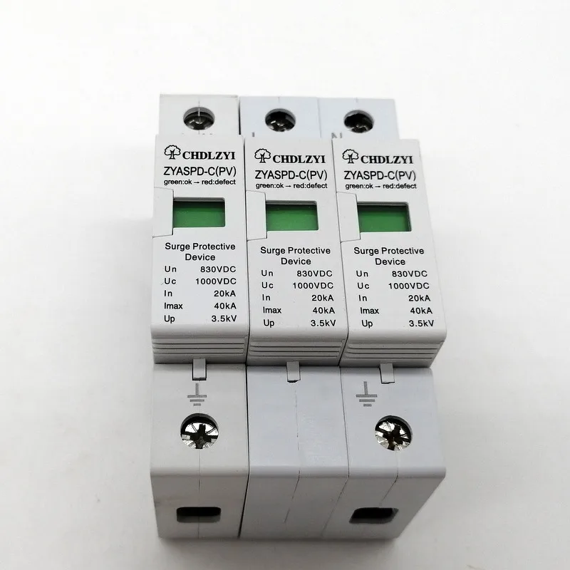 PV 1000 в 800 500 20 ка ~ 40 кА 3P SPD домашний стабилизатор напряжения защитный