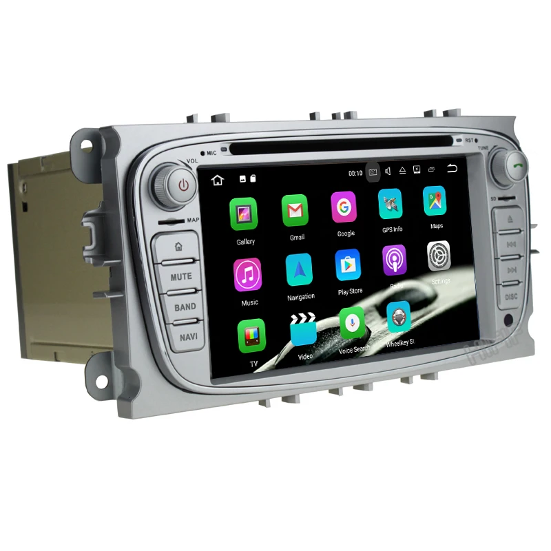 Автомобильный dvd-плеер 4 + 64 ГБ 6 ядер android 10 для Ford focus Mondeo S-max smax Kuga c-max gps умное радио