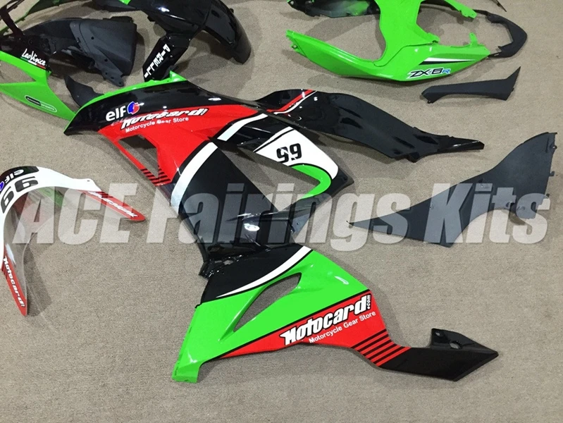 4 подарки Новый ABS Обтекатели комплект подходит для Kawasaki ZX6R 2013 2014 2015 2016 2017 ZX 6R 600cc
