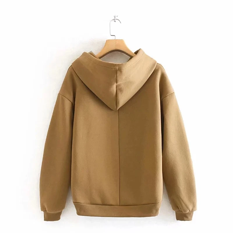 Женская флисовая толстовка с капюшоном на осень и зиму | одежда