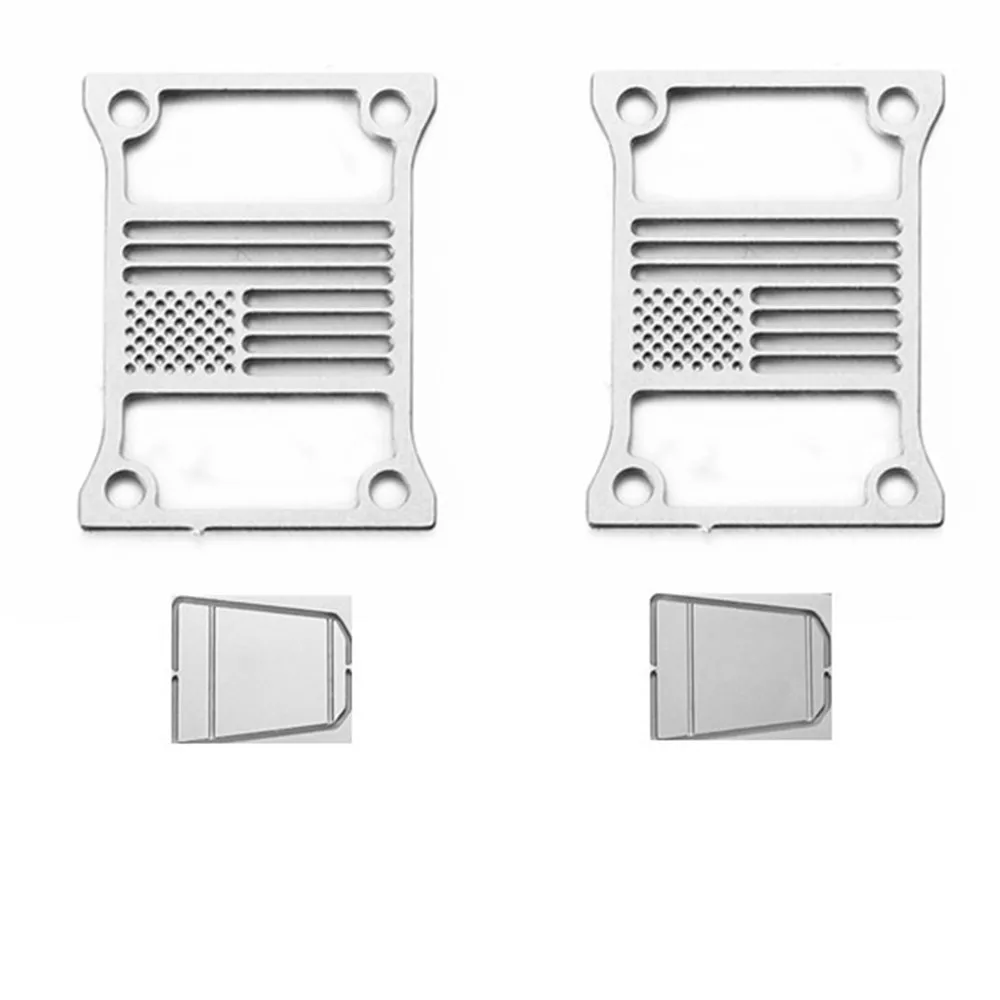 

2pcs Metal Tail Light Lamp Cover Trim Lampshade for 1/10 Axial SCX10 III Wrangler RC Car Accessories