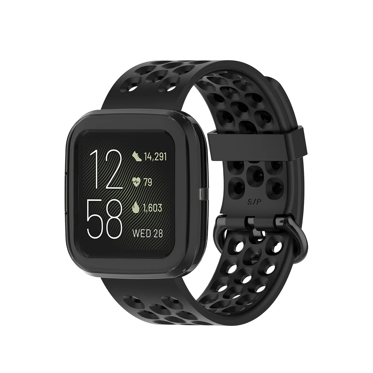 100 шт./лот прозрачный силикон чехол для Fitbit Versa 2 Смарт часы защитный чехол Сменные аксессуары ремешок для часов 6 цветов