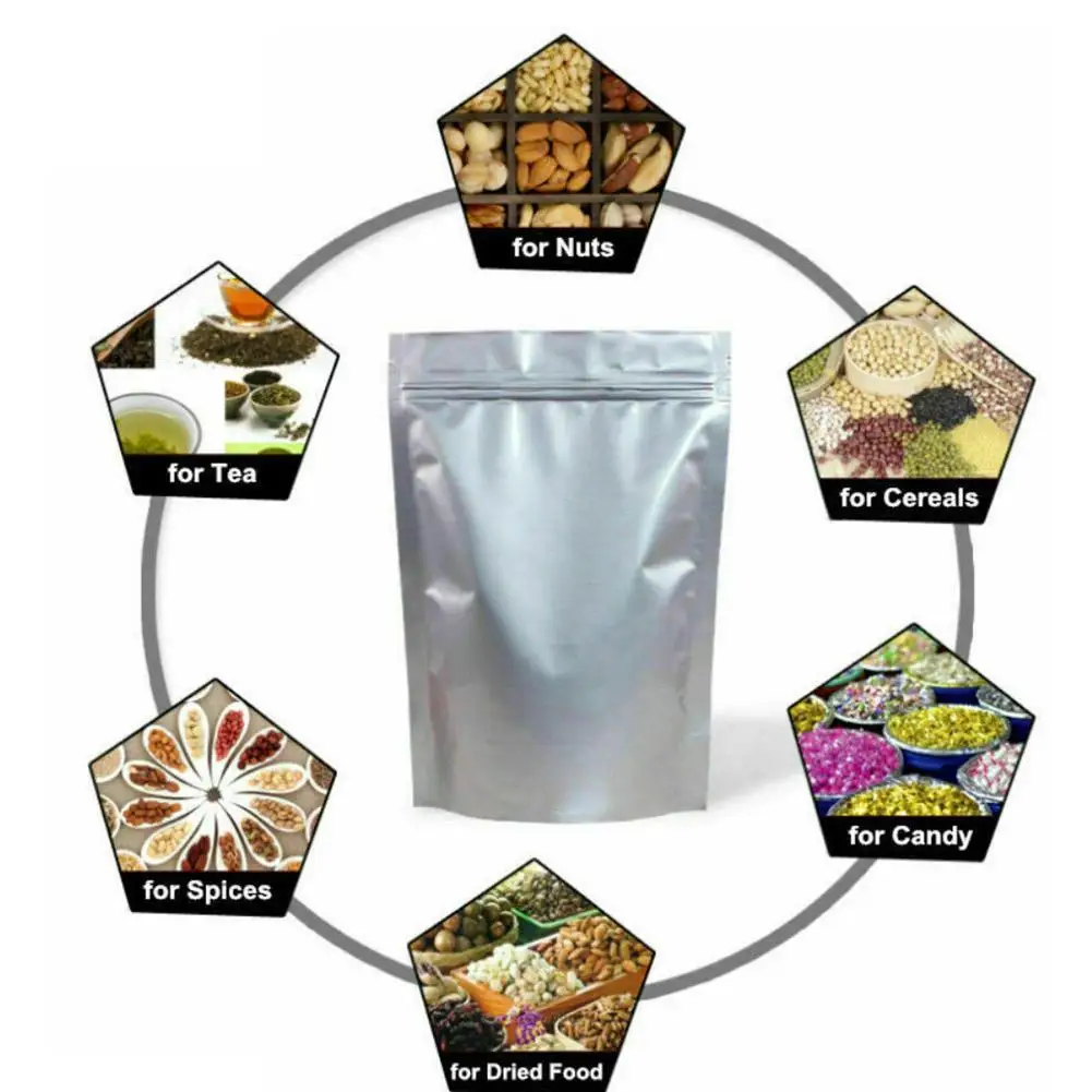 

10 pieces of anti-static aluminum storage bags, electronic seals bags anti-static accessory A5M4
