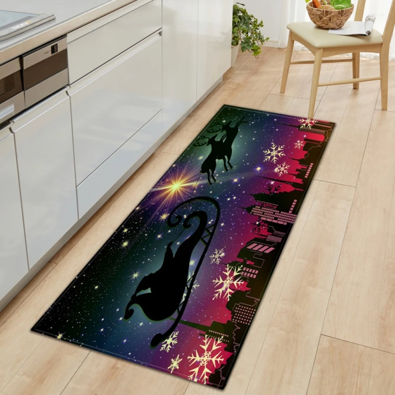 

Christmas Mat Outdoor Carpet Doormat Santa Mat Living Room Bedroom Decoration Merry Christmas Party Floor Rugs for Home Xmas Nav