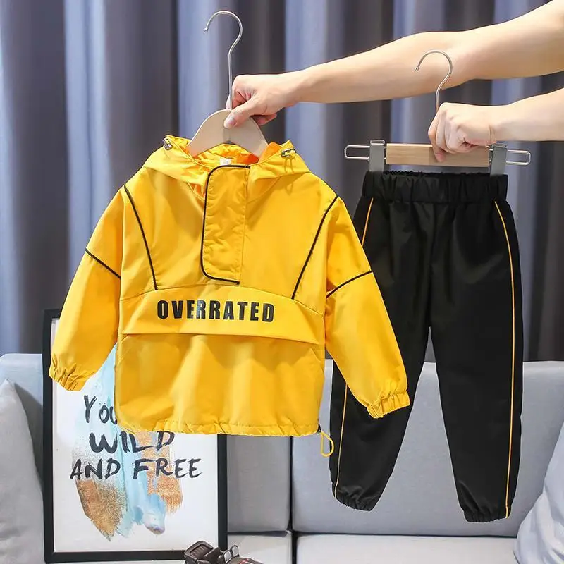 

2021 New Kids Boys Sport Sets Spring Fashion Toddler Boys Girls Coat Pant 2pcs Set Suit Kids Thick Tracksuit Clothes Set 0-10Y
