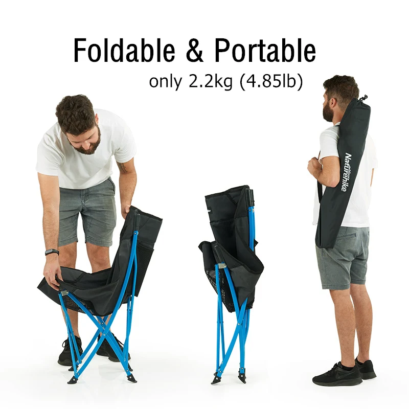 Naturehike легкое портативное сверхмощное складное пляжное кресло для рыбалки