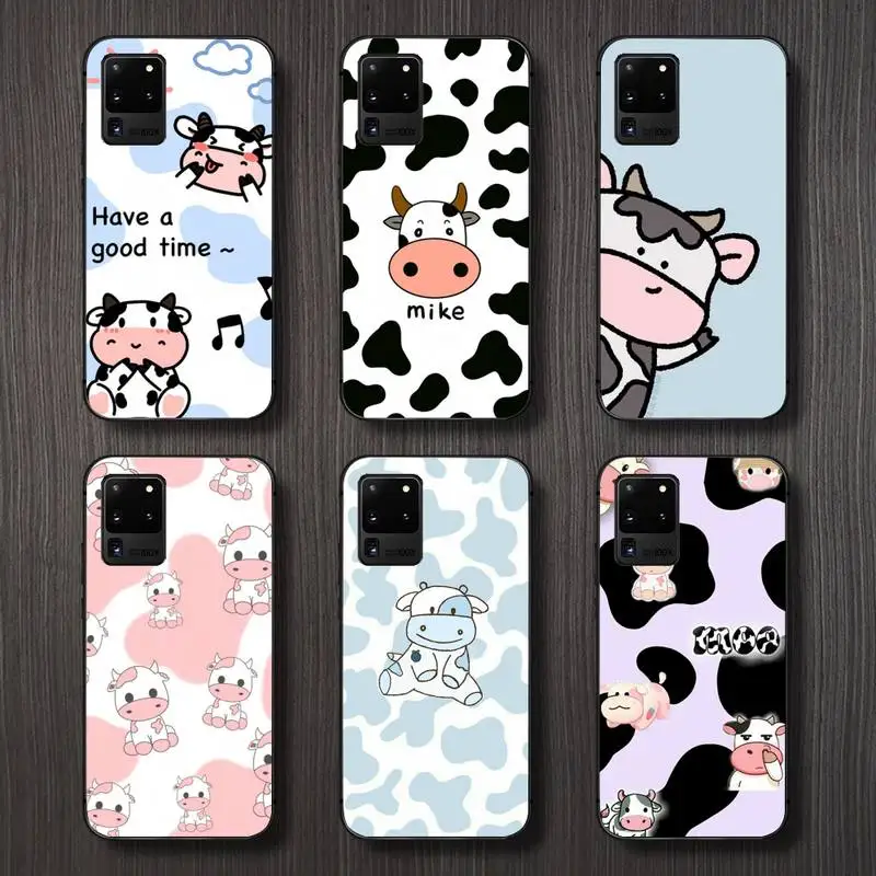 

cow cartoon cute animal Phone Case For Samsung galaxy A S note 10 12 20 32 40 50 51 52 70 71 72 21 fe s ultra plus