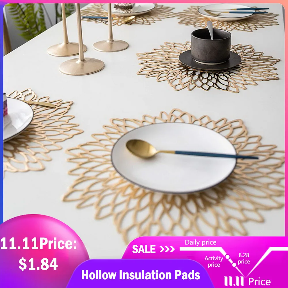 ПВХ пустые изоляционные подставки коврики для настольной миски домашний