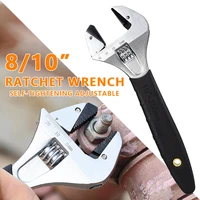 adjustable wrench tool multifunctional movable mouth bathroom wrench universal high quality large opening short handle wrench