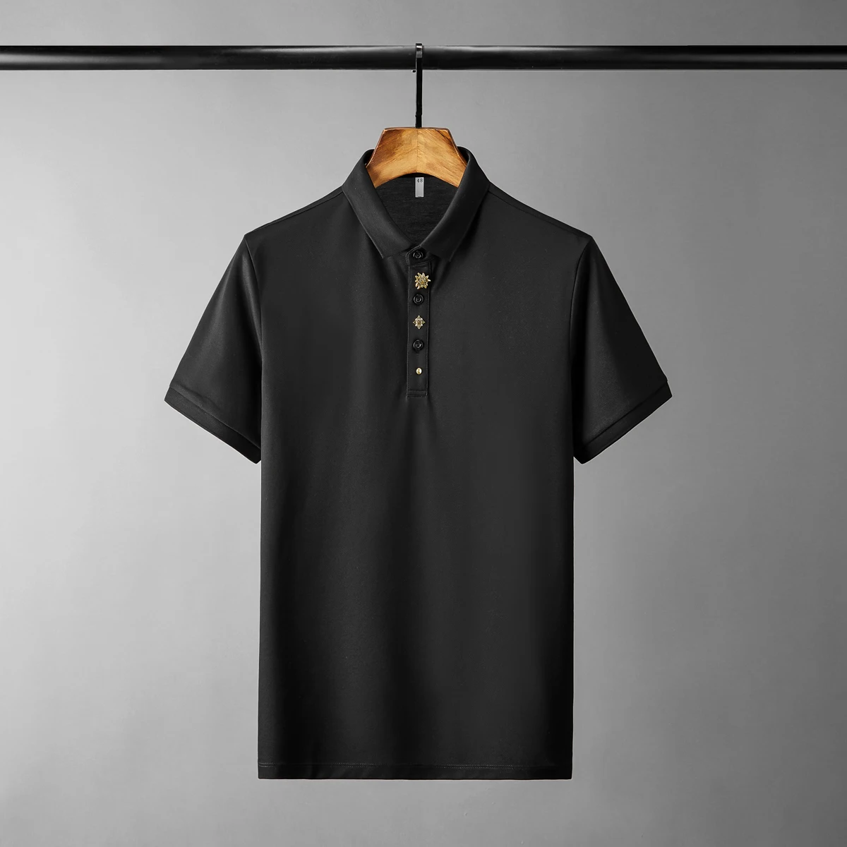 

Cotton Mens T-shirts Luxury Metal Sunflower Rivet Short Sleeve Male T-shirts High Quality Slim Fit Casual Man T-shirts