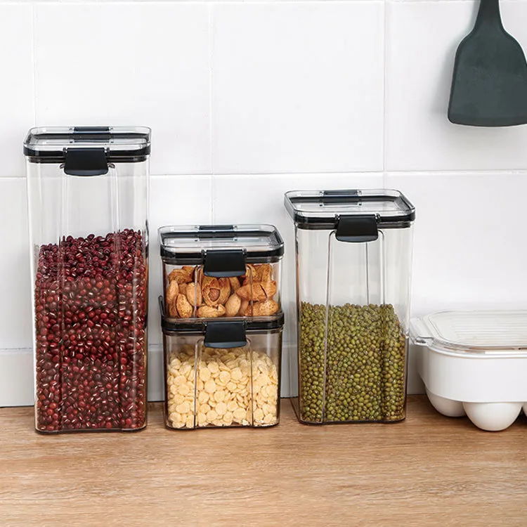 

Jars, Spices, Plastic Bottles, Kitchen Food Grade Storage Boxes, Storage Tanks, Storage Tanks, Household Sealed Pots Transparent