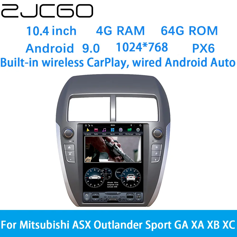 Автомобильный мультимедийный плеер ZJCGO стерео GPS DVD радио навигация Android экранная