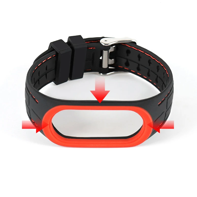 

Silicone Smart watchband For Xiaomi Mi band 6 5 4 3 Sport belt For mi band 3/4/5 replacement bracelet for Amazfit band 5 strap