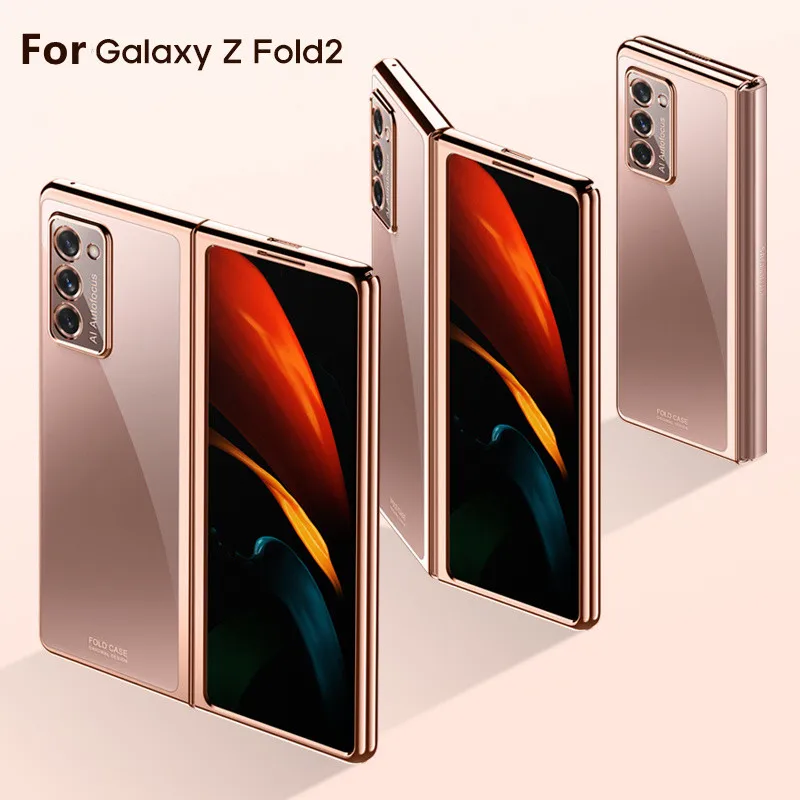 For Cover Samsung Galaxy Z Fold 2 5G Cases Transparent Case For Samsung Z Fold 2 5G Cover For Samsung Z Fold 2 Fold2 Fundas 7.6
