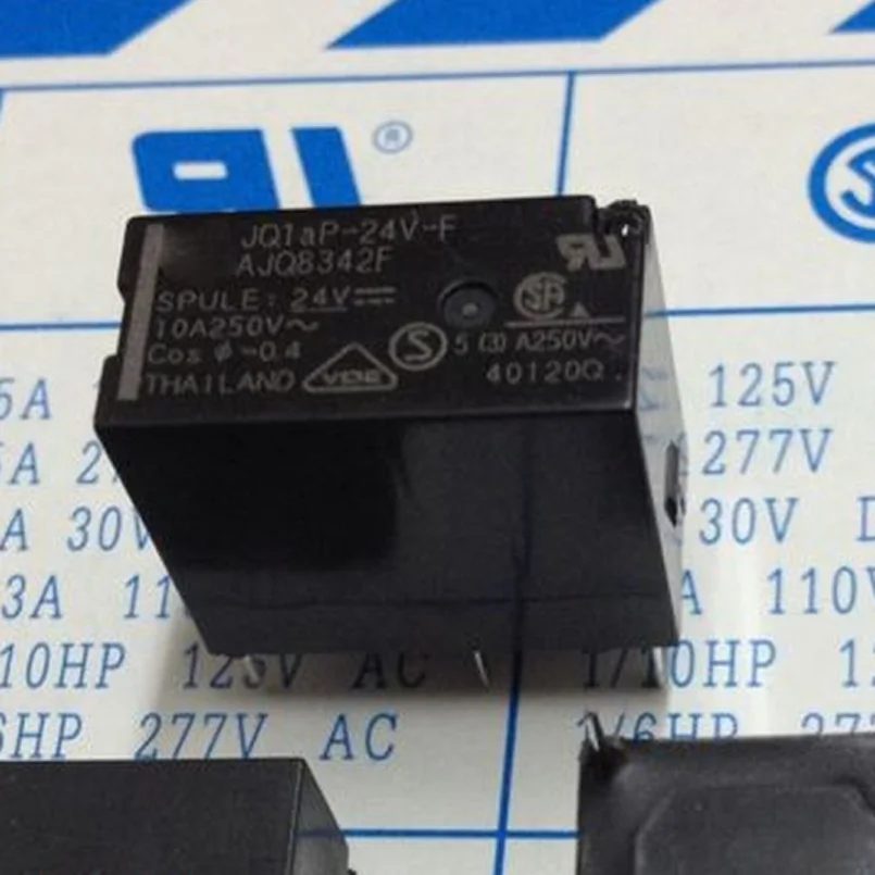 

New 10pcs/lot relay JQ1aP-24V-F AJQ8342F JQ1aP-24V 10A 250V pin4