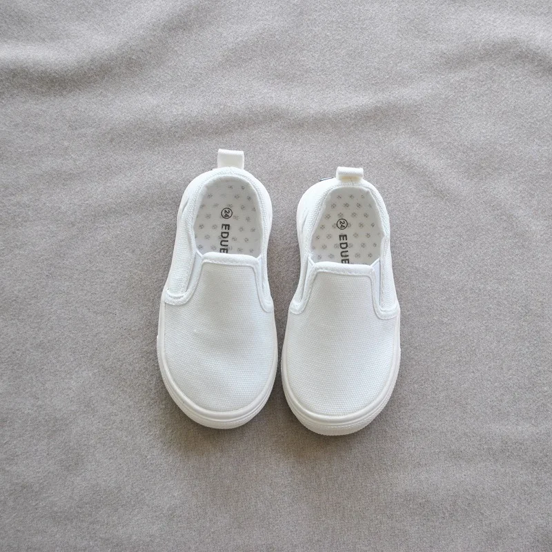 

Girls Flat Sole Breathable Loafers Toddler Sport Shoe Kids Boys Shoes Solid Color Casual Shoes Autumn 2021 New Canvas Sneakers
