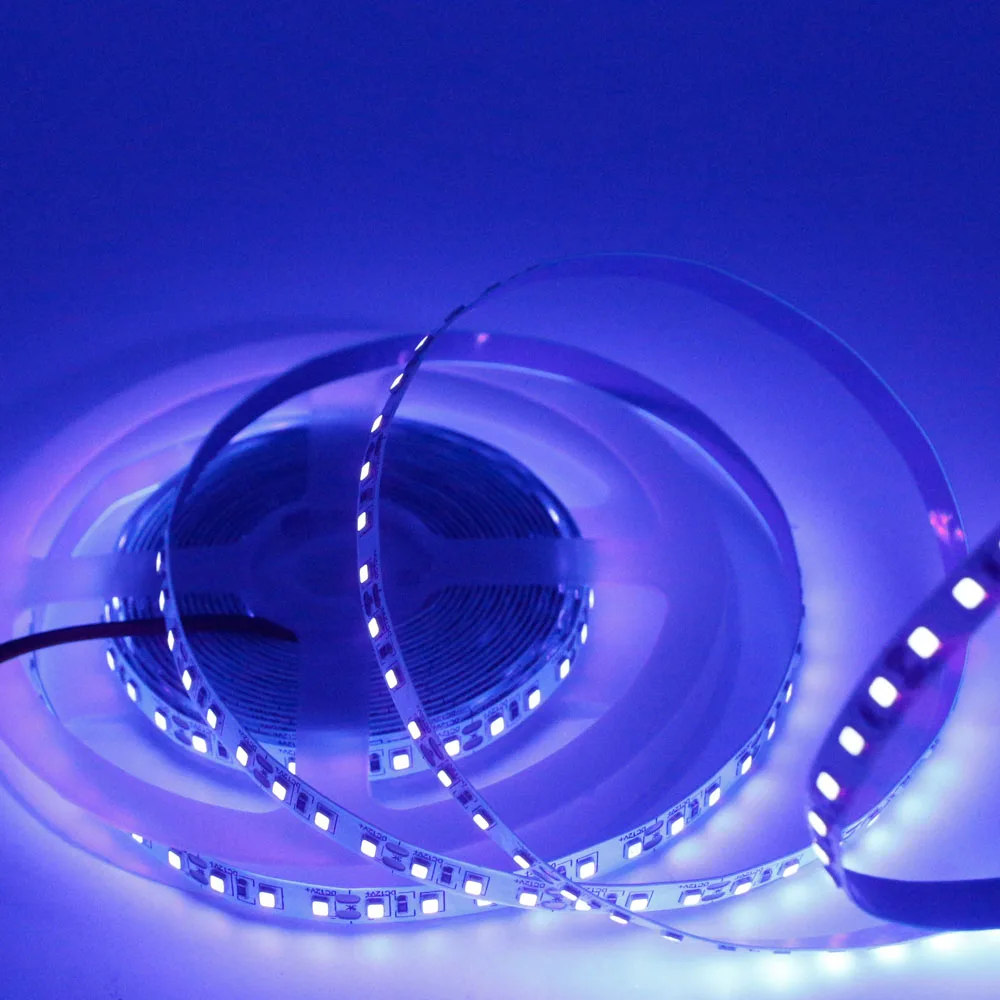 1 м 2 5 УФ светодиодная лента светильник 2835 5050 SMD 395 405nm ультрафиолетовый луч гибкий