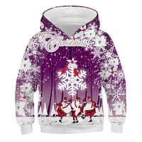 christmas trees hoodies 2021 girls and boys sweatshirts warm 3d baby long sleeve top tees winter kids fashion pullover clothes
