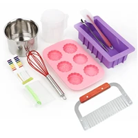 diy soap making accessory kit starter set including rectangular silicone soap mold for handmade soap