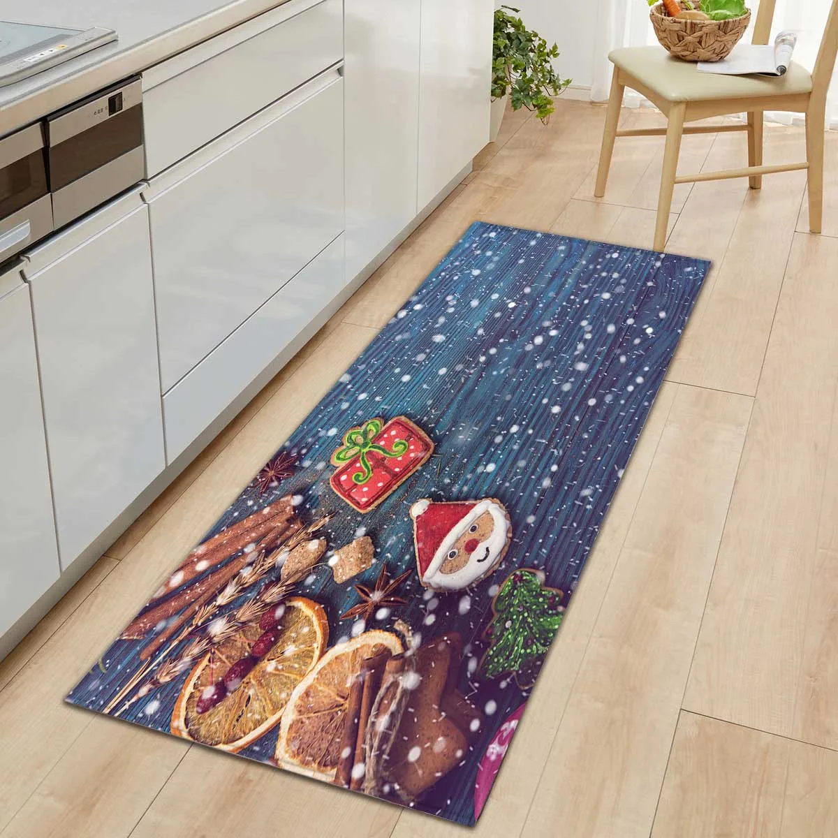 christmas kitchen mat carpet flannel living room carpet non slip welcome entrance door mat hallway rugs for bedroom bathroom free global shipping