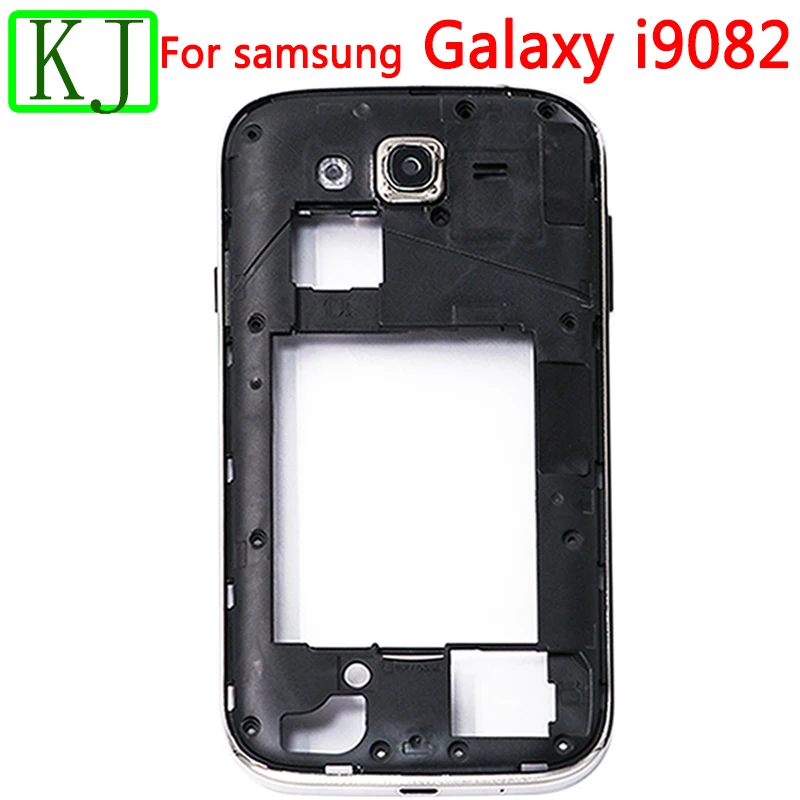 Полный корпус для samsung Galaxy Grand i9080 i9082 I9060 i9060i средняя рамка задняя дверь крышка батареи корпус