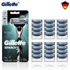 Оригинальный бритвенный станок для мужчин Mach3 Gillette, бритвенный станок для удаления волос на лице, трехслойная Бритва для замены, новинка для мужчин