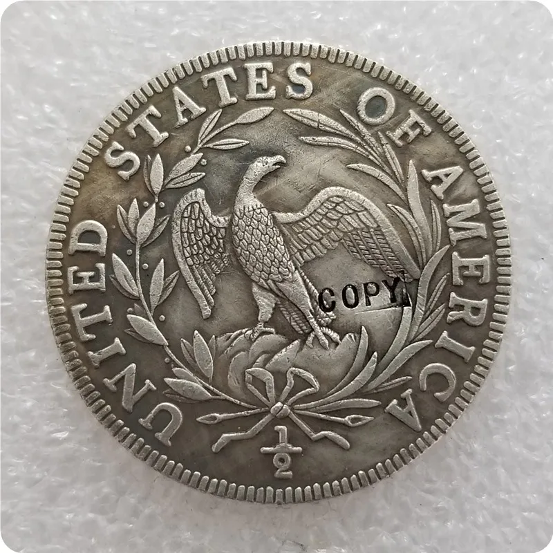 США 1797 драпированный бюст 50-центовая Монета КОПИЯ памятных монет-копии монет медаль коллекционные монеты