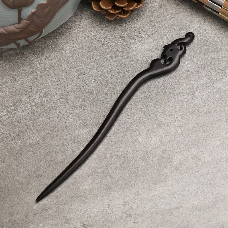 

Factory direct sale Classical antique ebony Hanfu hairpin hairpin hairpin wooden hairpin