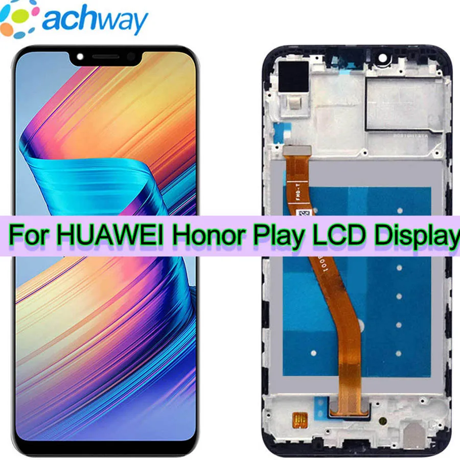 100% Новинка для Honor Play LCD сенсорный экран дигитайзер сборка с рамкой Huawei ЖК дисплей