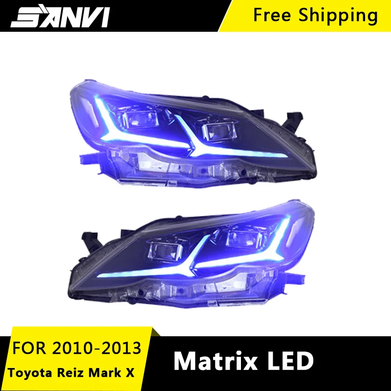 SANVI 2 шт. автомобиль матричный светодиодный задний фонарь в сборе для Toyota Reiz Mark X