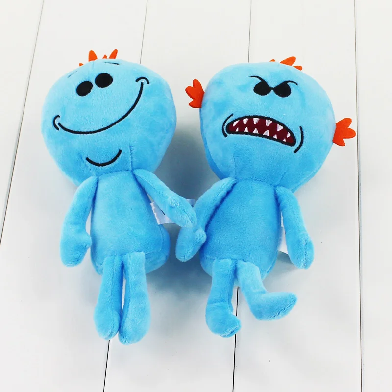 Q версия Рик и Морти плюшевые игрушки г-н Meeseeks Рик Санчес Мягкая кукла подарок на день рождения