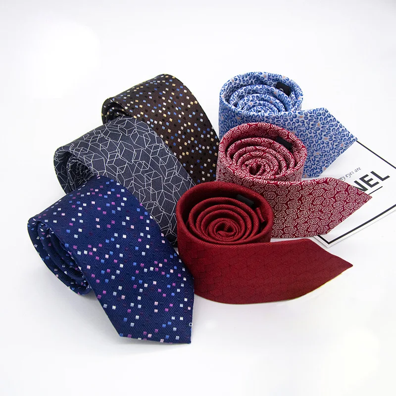 Мужские галстуки из натурального шелка 100% см, геометрические строгие галстуки с цветами, мужские строгие галстуки в горошек для жениха, Сва...
