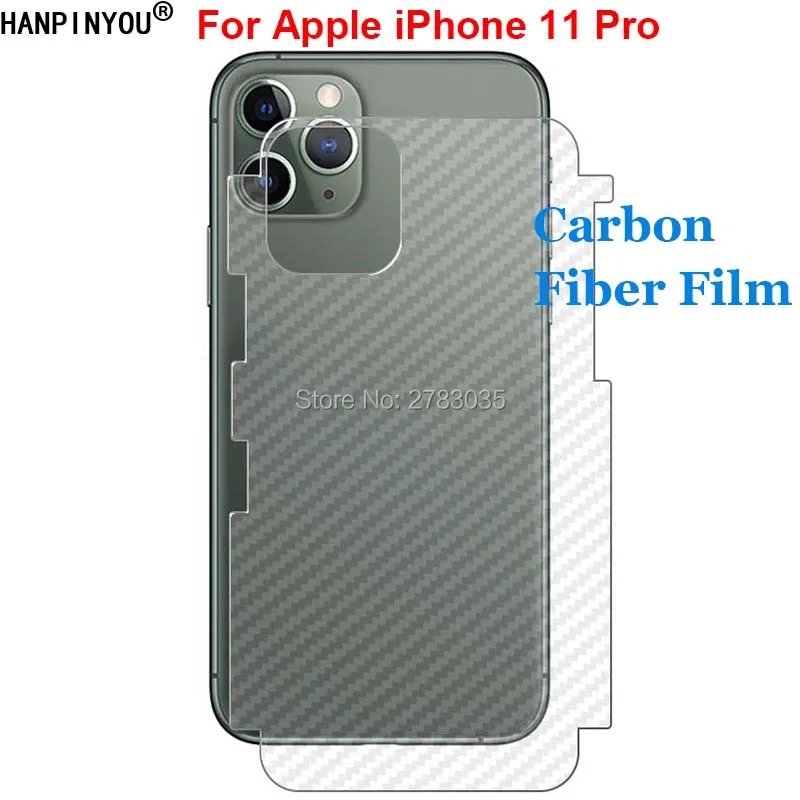 Для Apple iPhone 11 Pro 5 8 &quot3D защитная задняя пленка из углеродного волокна с защитой от