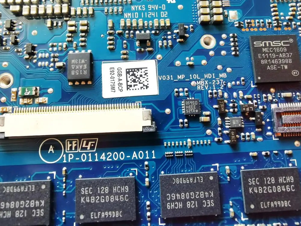 Оригинальная материнская плата для ноутбука SONY MBX-237 4 Гб A1820717A V031 1P-0114200-A011
