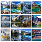 Полноразмерная алмазная живопись, пейзаж, 5D Вышивка, алмазная вышивка крестиком, Алмазная мозаика, подарок ручной работы Jq604