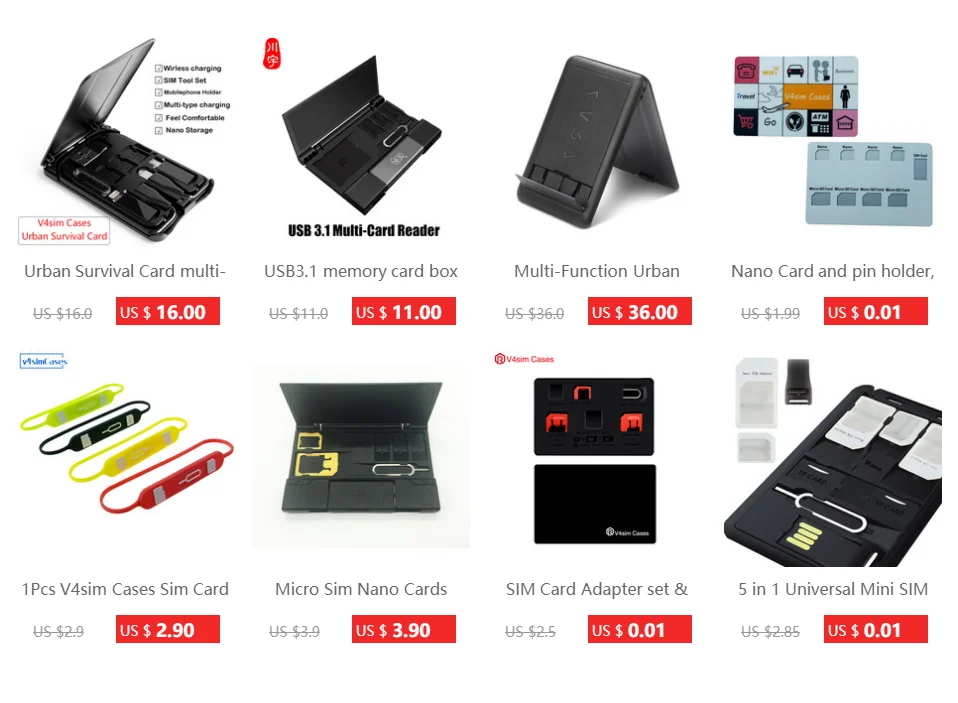 Тонкий SIM держатель для карт и MicroSD чехол для хранения и lphone pin в комплекте