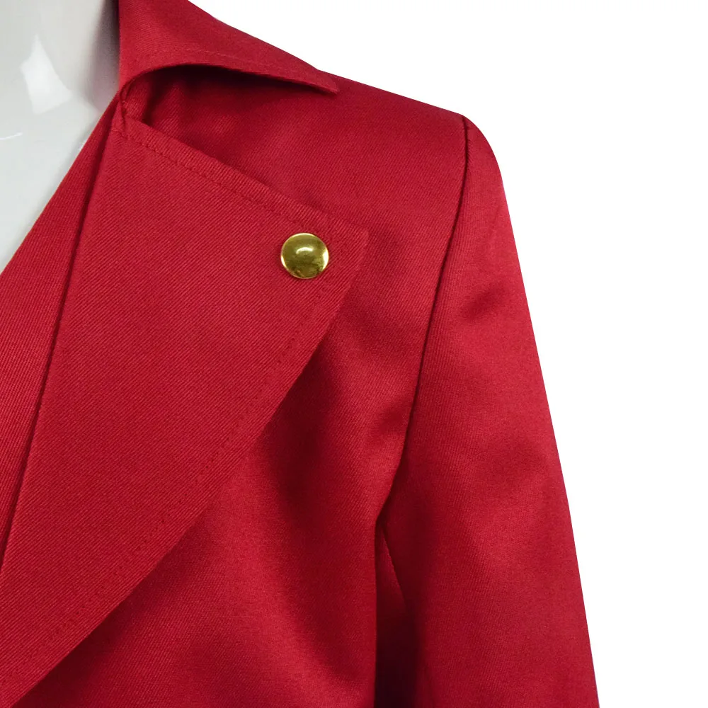 Красный пиджак для мальчиков cospapa в стиле стимпанк готический хвост винтажное