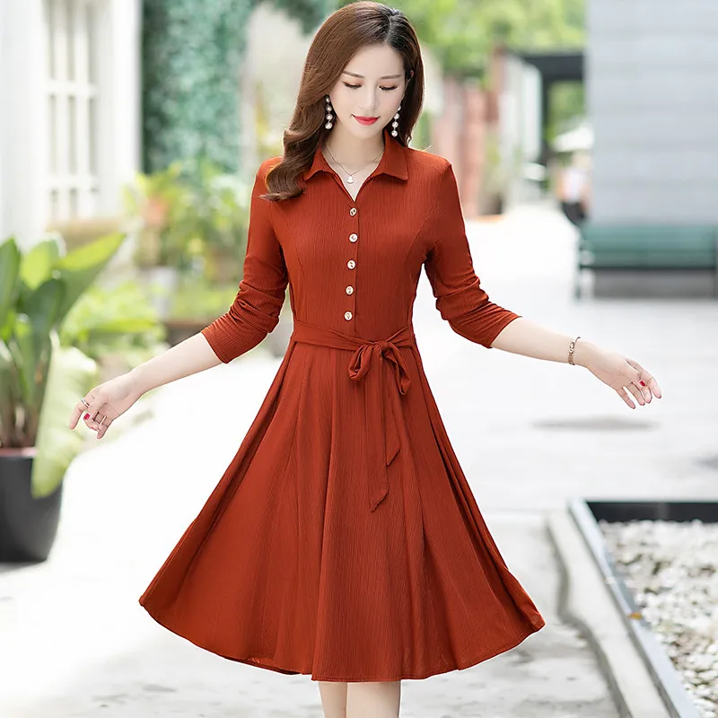 Элегантное Атласное Платье рубашка на пуговицах с длинным рукавом женские