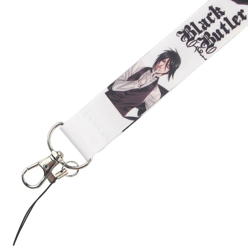 Шнурок с аниме Черный Батлер для ключей от телефона полноцветный индивидуальный