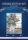 Вышивка Счетный крест наборы для рукоделия 14 ct DMC цвет DIY Искусство ручной работы Декор фиолетовые цветы