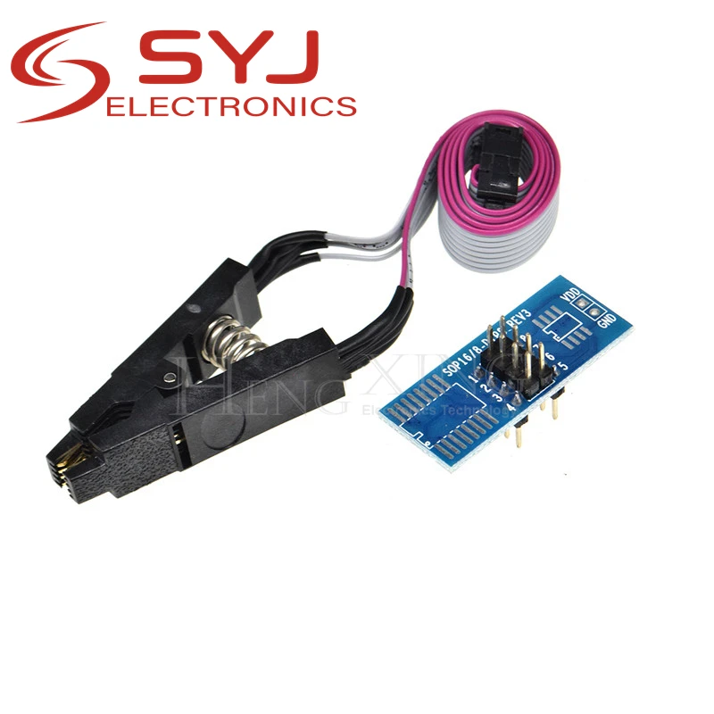 1 шт./лот SOIC8 SOP8 флэш чип зажим для проверки ИС разъем Adpter BIOS/24C/25/93 программист|soic8