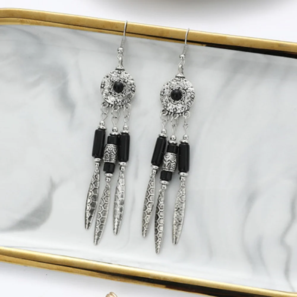 

Explosive fashion retro ethnic style exaggerated pendant jewelry earrings manufacturers in stock