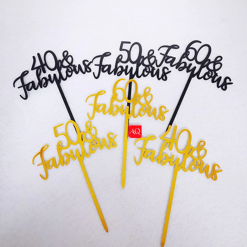 5 шт. акриловые топперы для капкейков | Дом и сад