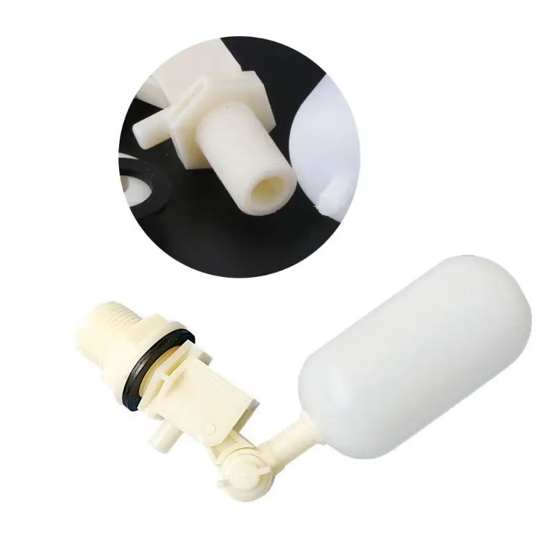 

DN15 1/2'' DN20 3/4'' Inch White Plastic Adjustable Auto Fill Float Ball Valve Water Control Switch for Water Tower Tank