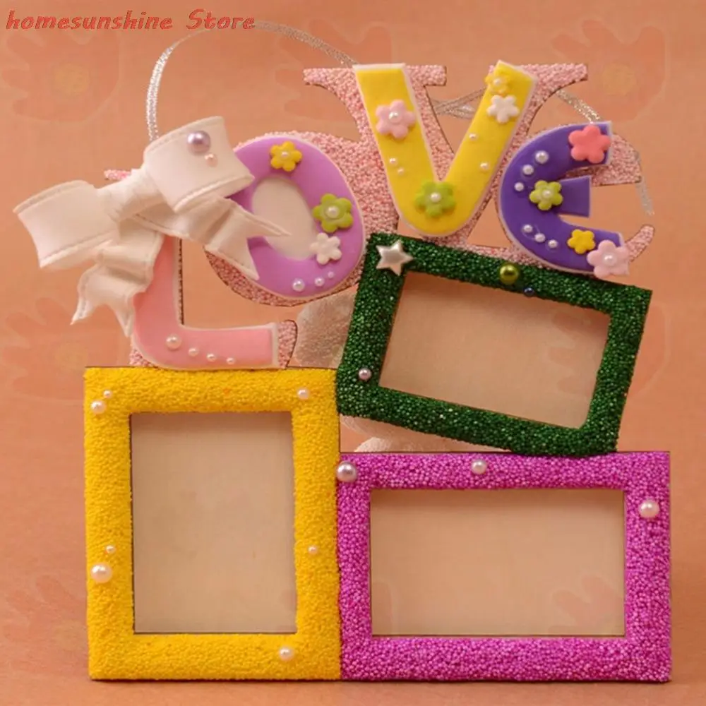 

Hot Sale DIY Lovely Hollow Love Wooden Family Photo Picture Frame Rahmen White Base Art Home Decor